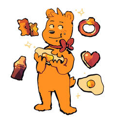 haribo bear illustration