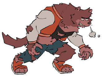 werewolf oc doodle