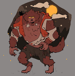 werewolf drawing