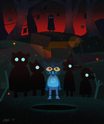 night in the woods poster