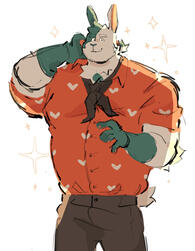 rabbit oc outfit doodle