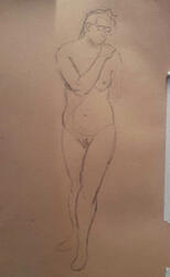 2022 figure drawing, pencil