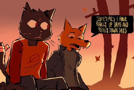up and down (from Night in The Woods)