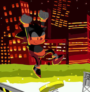 Sonic in Chemical Plant Zone (Sonic The Hedgehog 2)